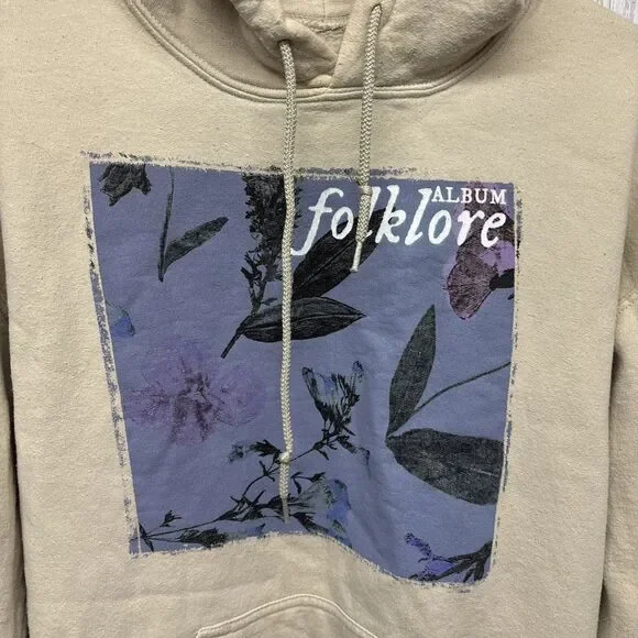 Womens Size M Taylor Swift Folklore Hoodie Well Loved - Picture 2 of 6